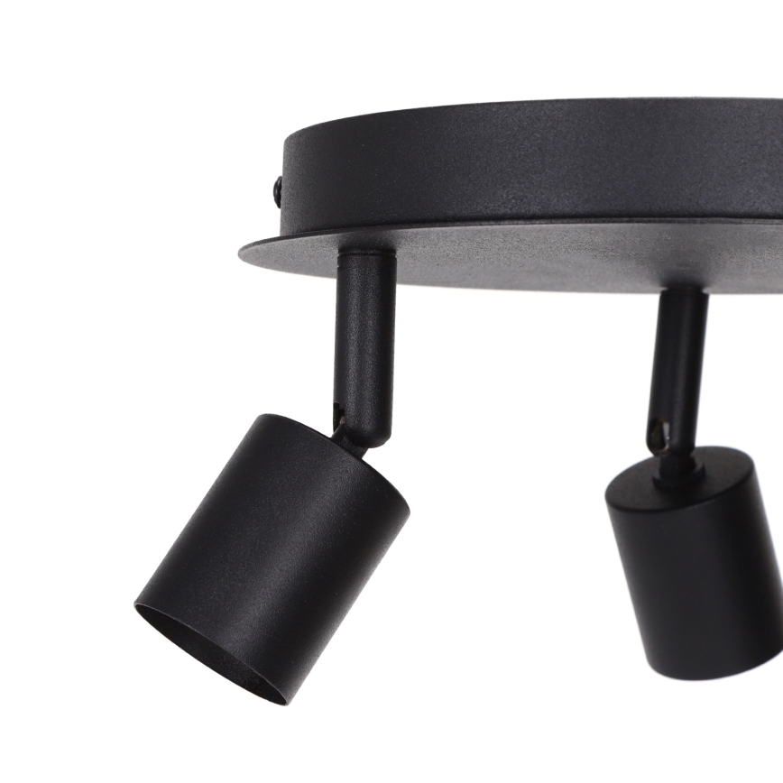 Aigostar - spotlámpa 3xGU10/60W/230V fekete