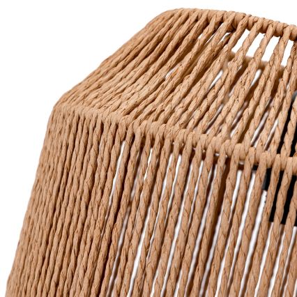 Aigostar - Stílusos függőlámpa kábellel 1xE27/60W/230V, bézs, átmérő 23 cm