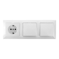 Aigostar - SZETT 2x falikapcsoló aljzattal 1x16A/250V SCHUKO