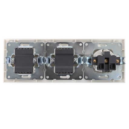 Aigostar - SZETT 2x falikapcsoló aljzattal 1x16A/250V SCHUKO