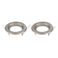 Aigostar - SZETT 2x keret beépíthető GU10 lámpatesthez átm. 8 cm matt króm