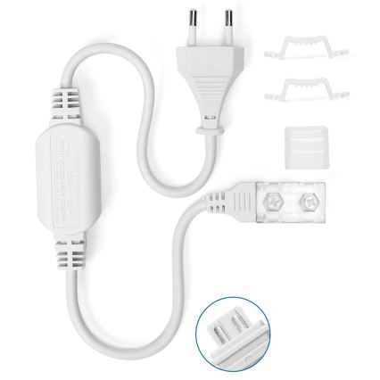 Aigostar - Tápegység LED szalagokhoz, 10 mm, 600W/230V, fehér