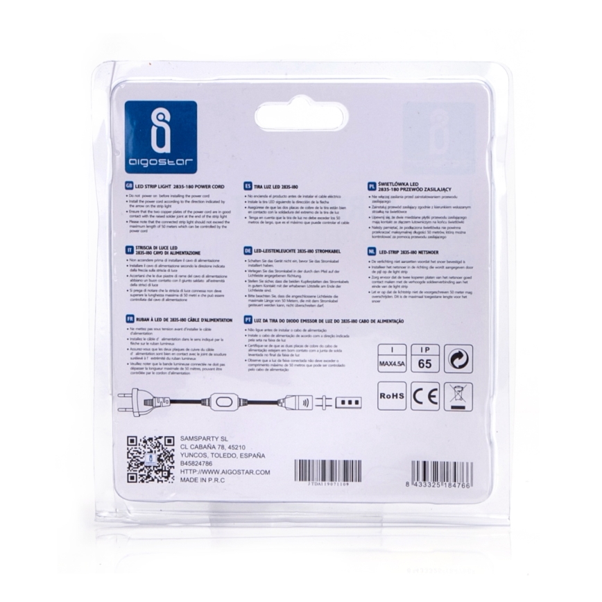 Aigostar - Tápegység LED szalagokhoz 1000W/230V, fehér