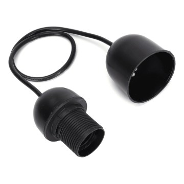 Aigostar - Tápkábel 1xE27/60W/250V fekete