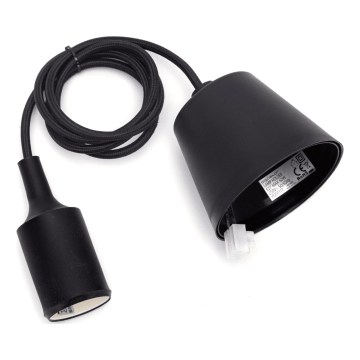 Aigostar - Tápkábel 1xE27/60W/250V fekete