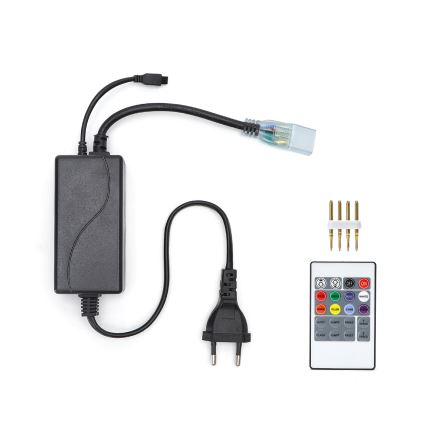 Aigostar - Tápkábel LED RGB szalaghoz 600W/230V távirányítóval