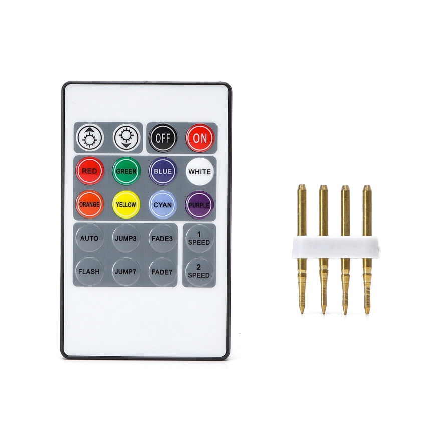 Aigostar - Tápkábel LED RGB szalaghoz 600W/230V távirányítóval
