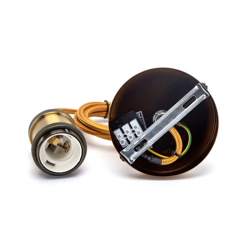 Aigostar - Töltőkábel 1xE27/60W/230V arany