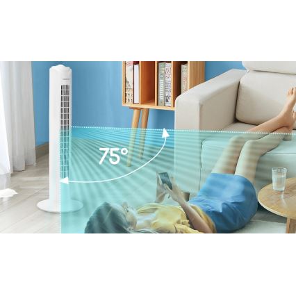 Aigostar - Torony ventilátor 45W/230V fehér