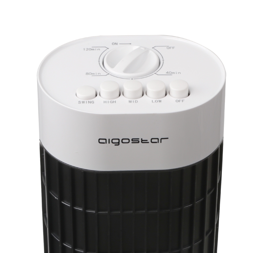 Aigostar - Torony ventilátor 45W/230V fekete/fehér