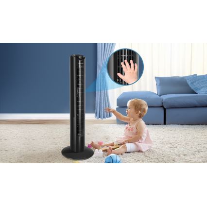 Aigostar - Torony ventilátor 45W/230V fekete