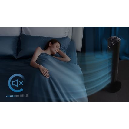 Aigostar - Torony ventilátor 45W/230V fekete