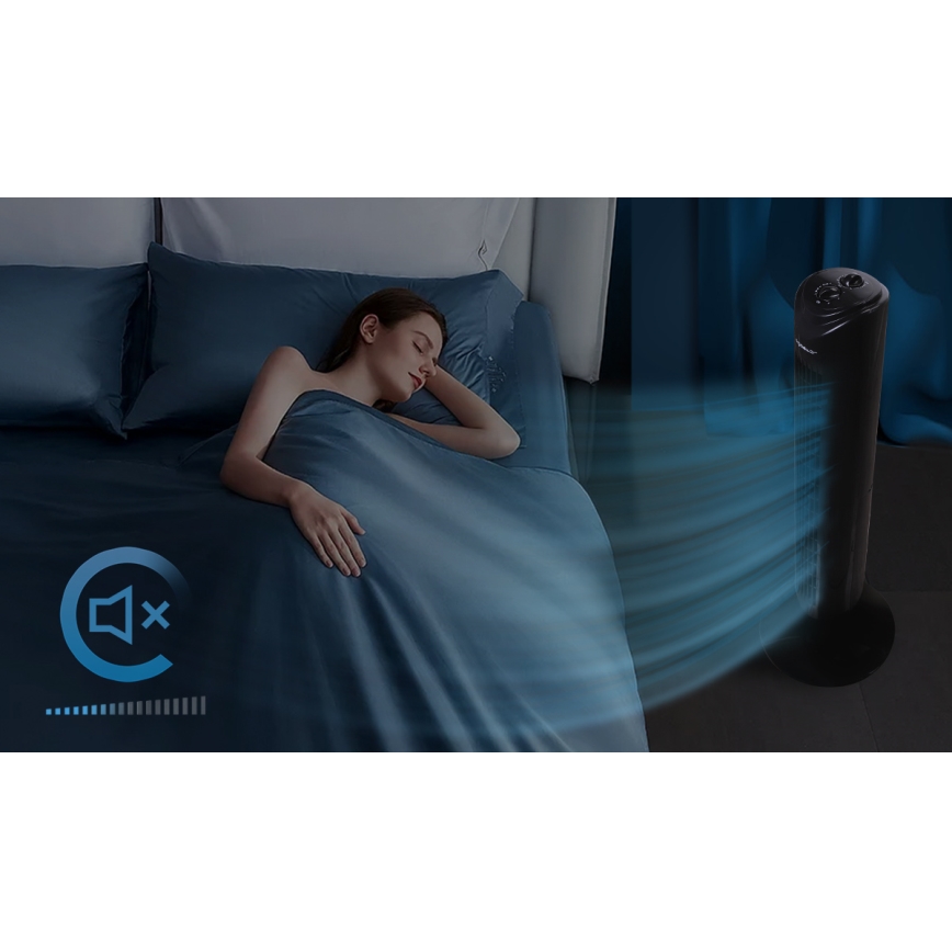 Aigostar - Torony ventilátor 45W/230V fekete