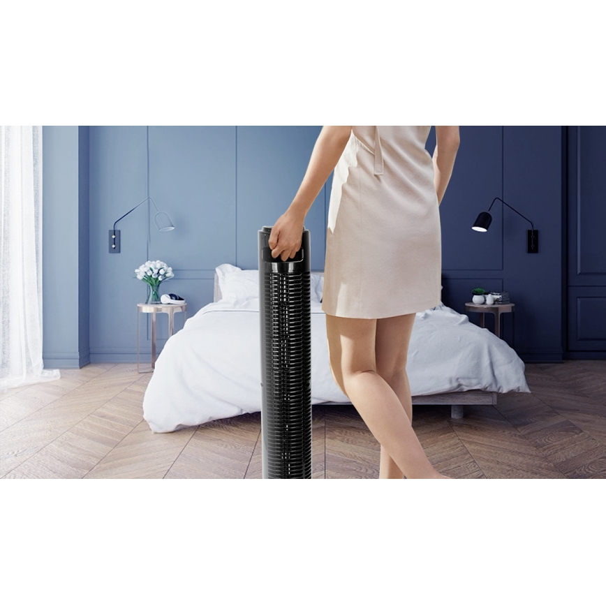 Aigostar - Torony ventilátor 45W/230V fekete