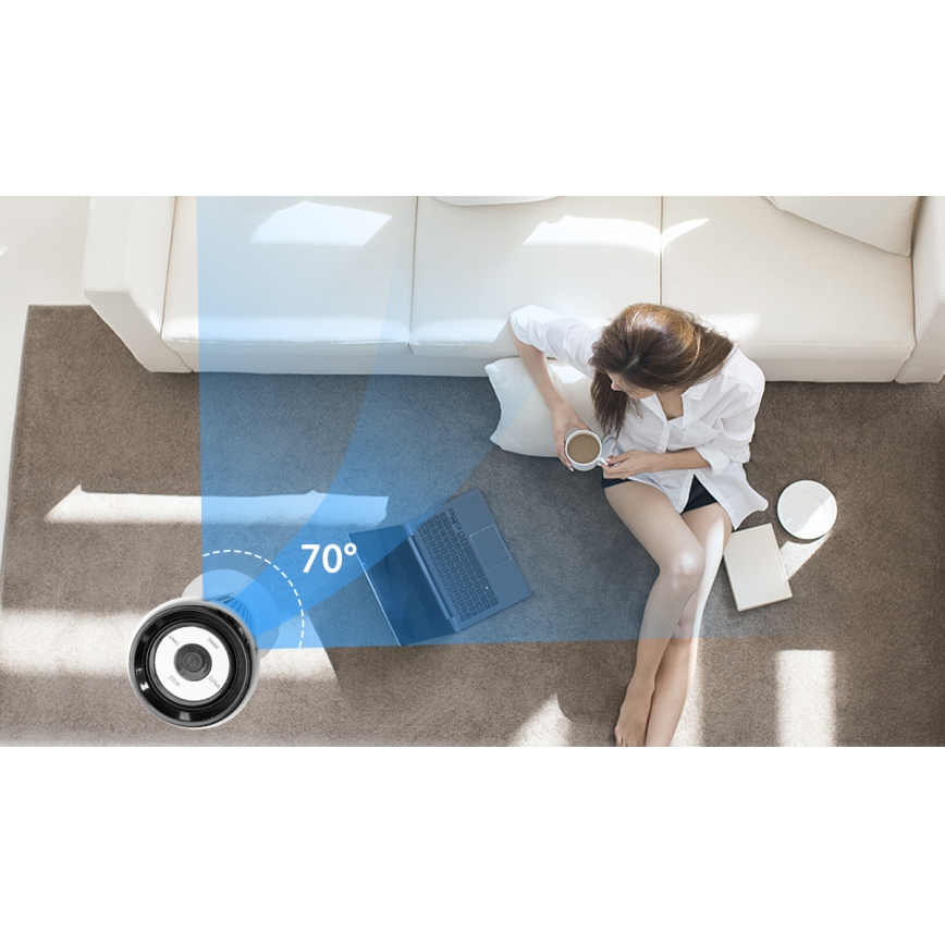 Aigostar - Torony ventilátor 50W/230V fekete/fehér + távirányítás