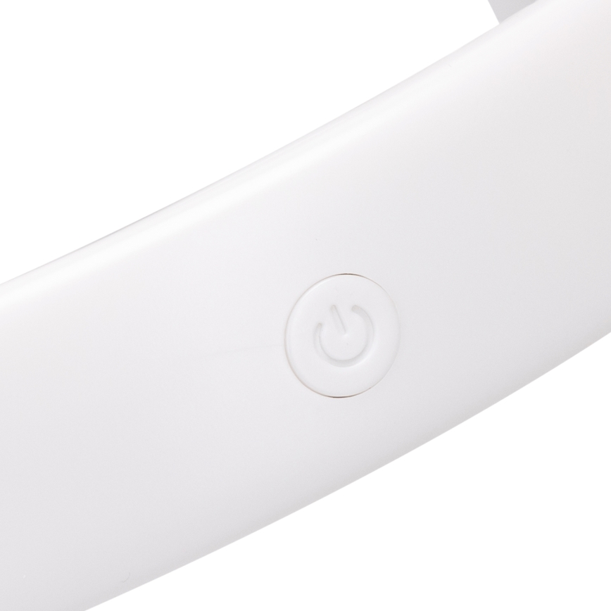 Aigostar - Újratölthető nyaki ventilátor 4W/5V 2000mAh fehér