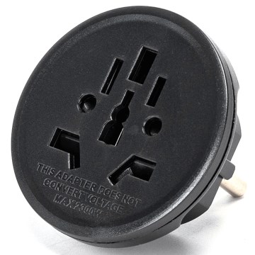 Aigostar - Utazó adapter EU-hez, fekete