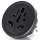 Aigostar - Utazó adapter EU-hez, fekete