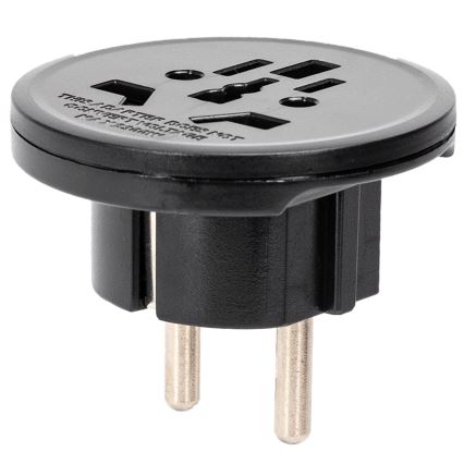 Aigostar - Utazó adapter EU-hez, fekete