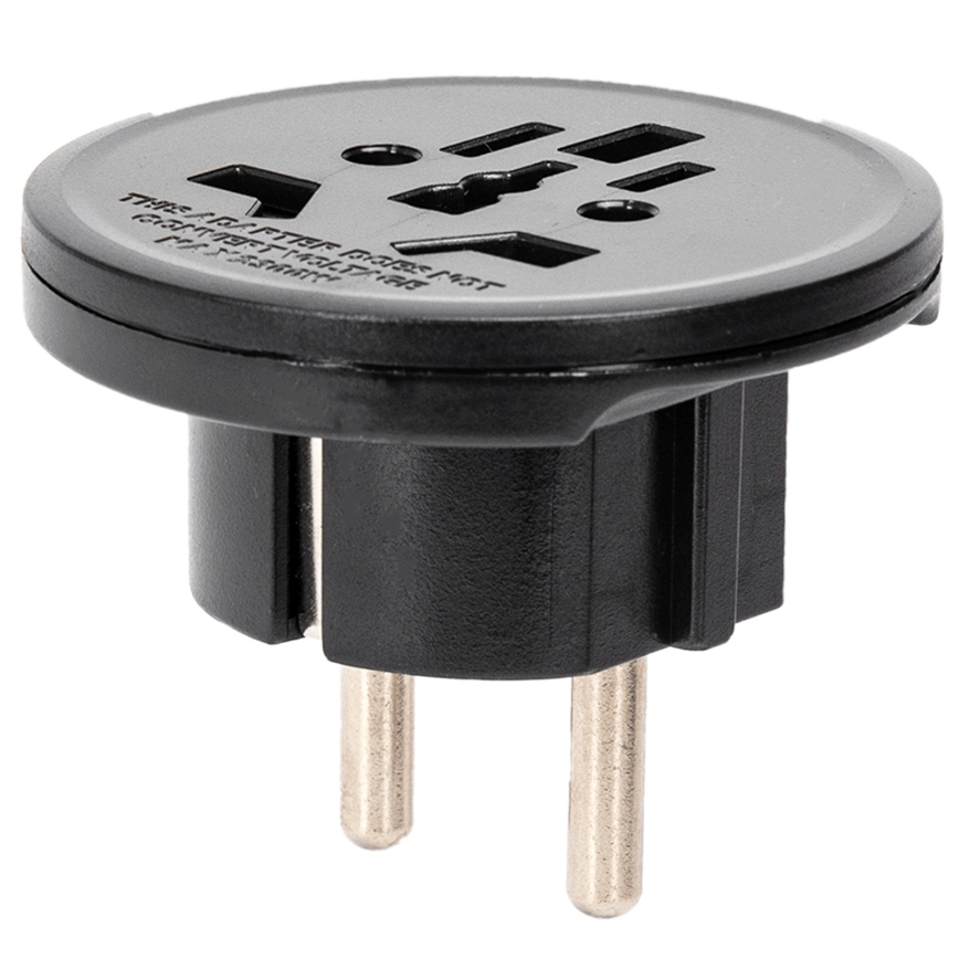 Aigostar - Utazó adapter EU-hez, fekete