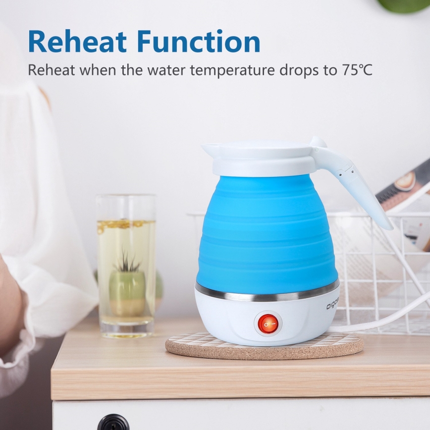 Aigostar - Utazó vízforraló 600ml 1000W/230V