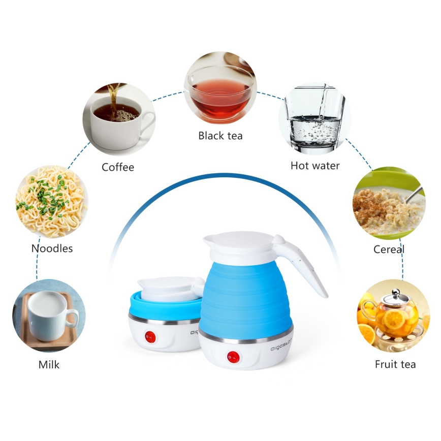 Aigostar - Utazó vízforraló 600ml 1000W/230V