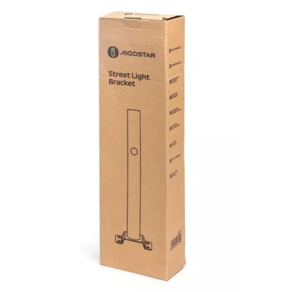 Aigostar - Utcai lámpa tartó 48,9 cm fekete