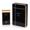 Aigostar - Vezeték nélküli csengő 3xAA/12V IP44 fekete/réz