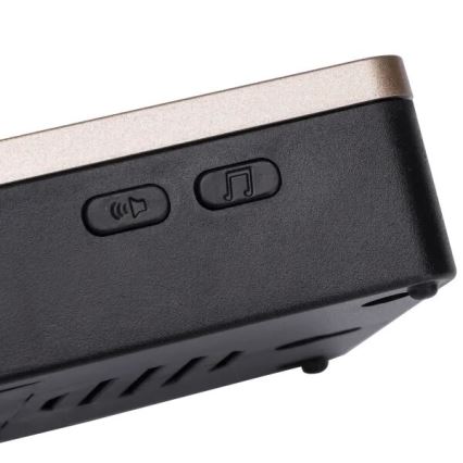 Aigostar - Vezeték nélküli csengő 3xAA/12V IP44 fekete/réz