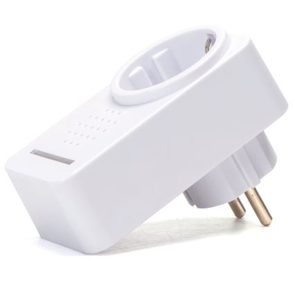 Aigostar - Vezeték nélküli csengő konnektorba 1Z 230V IPX4 fehér