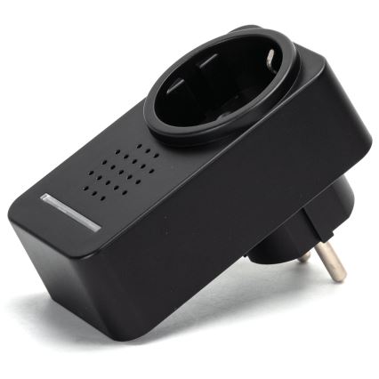 Aigostar - Vezeték nélküli csengő konnektorba 1Z 230V IPX4 fekete