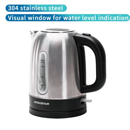 Aigostar - Vízforraló 1,7l 2200W/230V matt króm