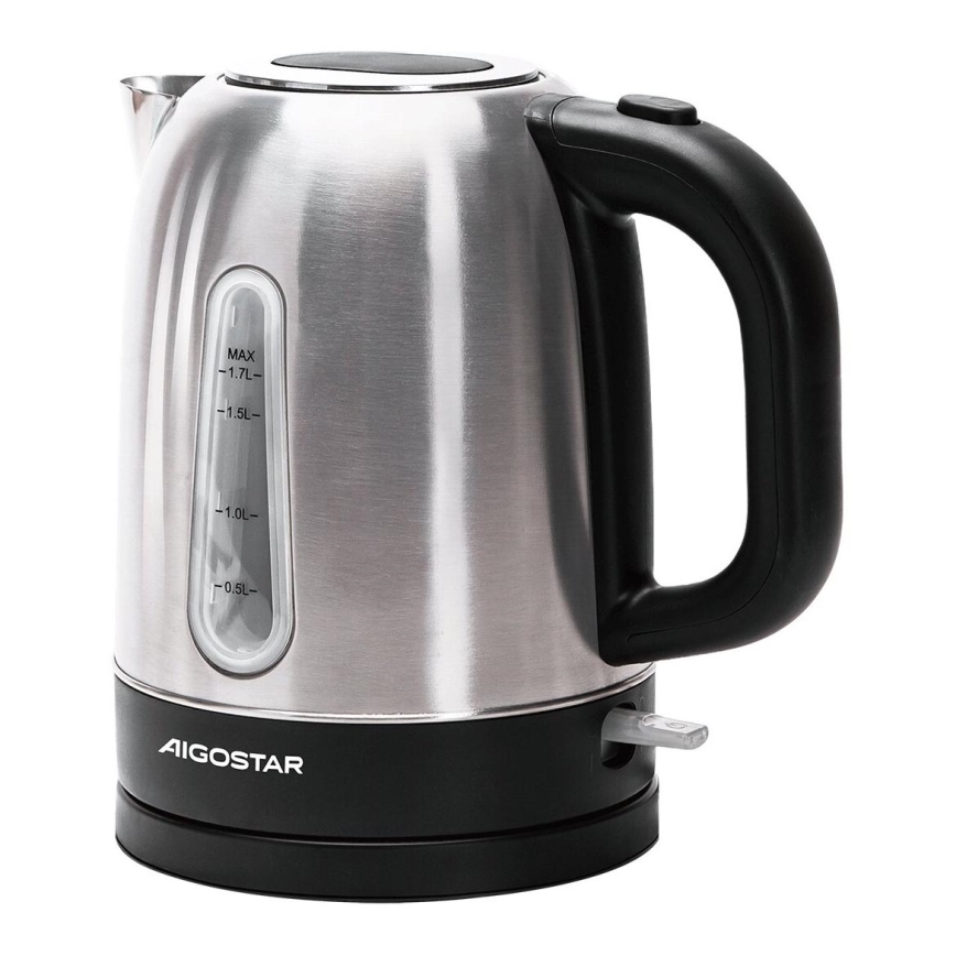 Aigostar - Vízforraló 1,7l 2200W/230V matt króm