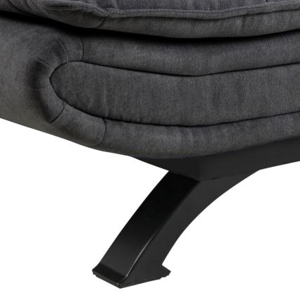 AIRI kihúzható kétüléses kanapé sötétszürke