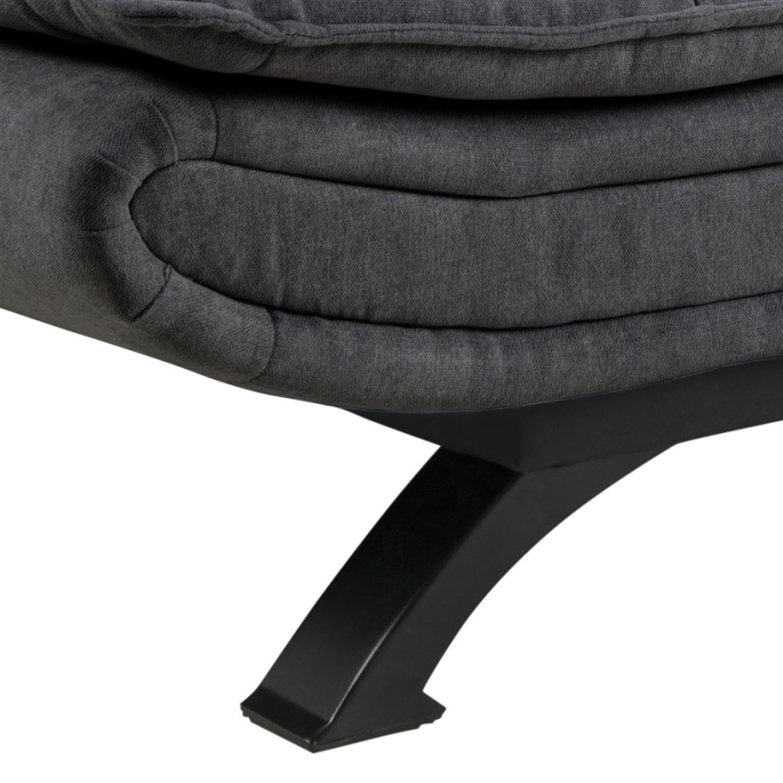 AIRI kihúzható kétüléses kanapé sötétszürke