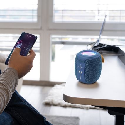 AKAI ABTS-V5 BL - Vezeték nélküli hangszóró mikrofonnal, 3 W / 1200 mAh, kék