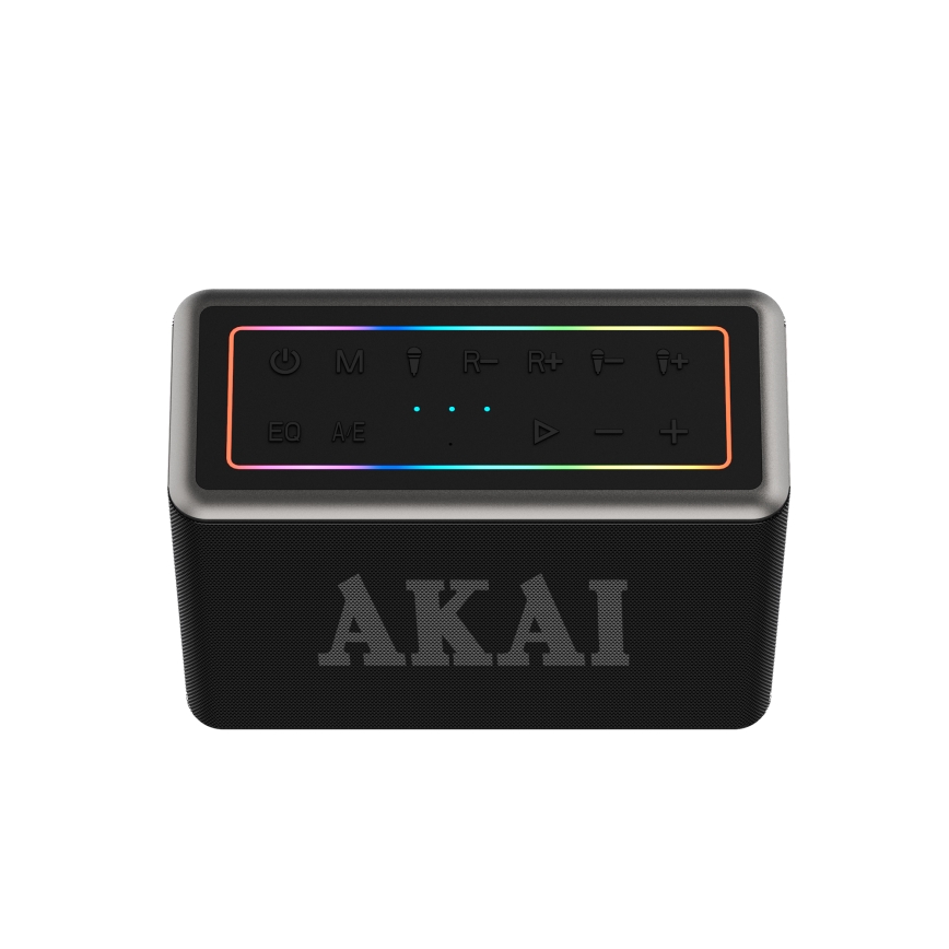 AKAI ABTSW-120 - Vezeték nélküli hangszóró két mikrofonnal 80W/4000 mAh IPX6