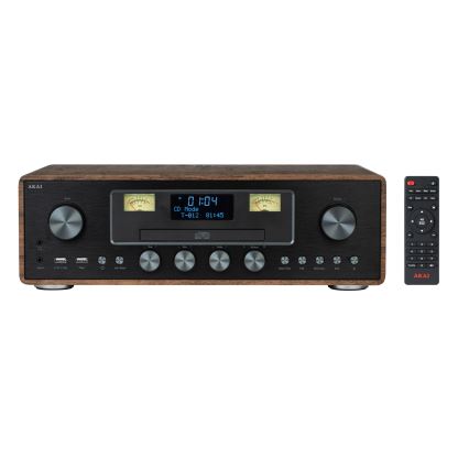 AKAI AM-100 RHAPSODY - Mikrorendszer CD/FM/DAB/AUX/USB/MP3 lejátszással 40W/230V + távirányító