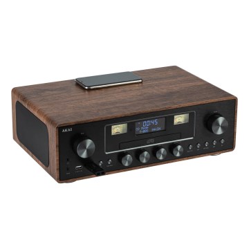 AKAI AM-100 RHAPSODY - Mikrorendszer CD/FM/DAB/AUX/USB/MP3 lejátszással 40W/230V + távirányító