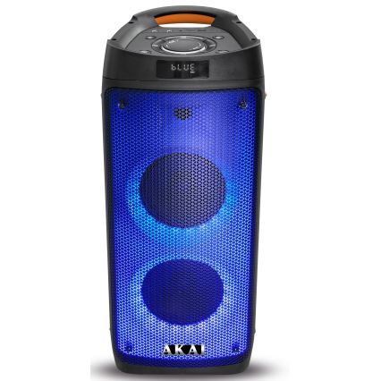 AKAI PARTY BOX 810 - Vezeték nélküli hangszóró 65 W/230 V, 5000 mAh akkumulátor, távirányítóval
