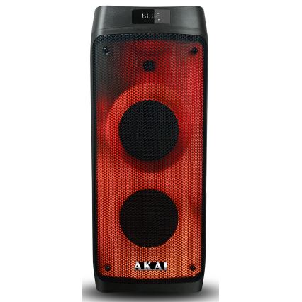 AKAI PARTY BOX 810 - Vezeték nélküli hangszóró 65 W/230 V, 5000 mAh akkumulátor, távirányítóval