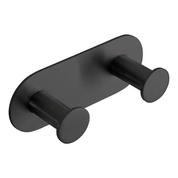 Akasztó 11,5x4,5 cm rozsdamentes acél/fekete