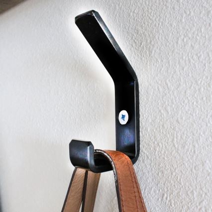 Akasztó 11x4 cm fekete