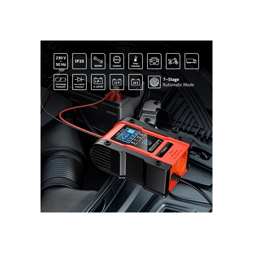 Akkumulátortöltő 110 W/230 V