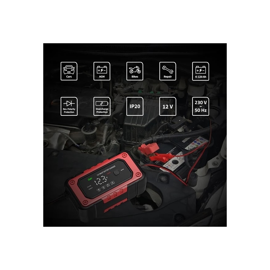 Akkumulátortöltő 90W/230V