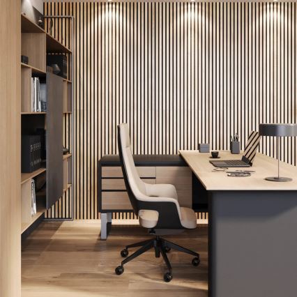 Akusztikus falpanel VASALUND 240x52 cm tölgy