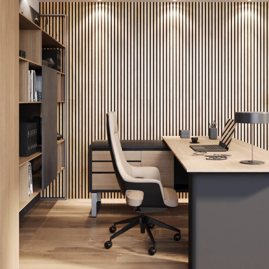 Akusztikus falpanel VASALUND 240x52 cm tölgy