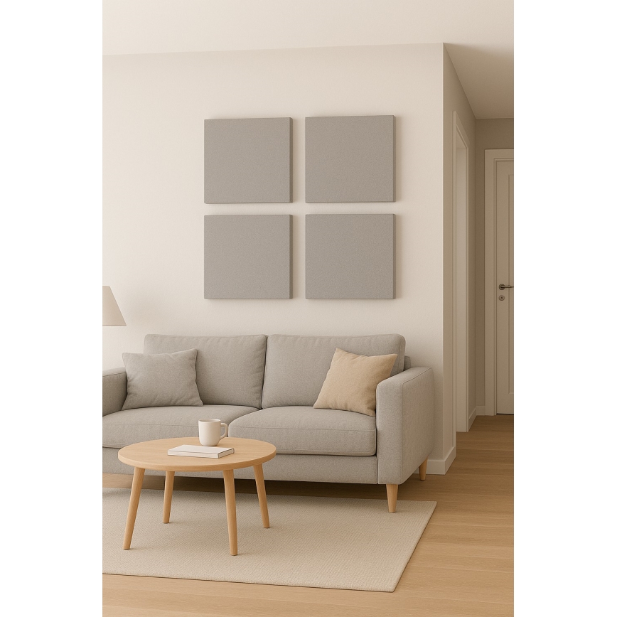 Akusztikus panel SILENCE 58x58 cm szürke