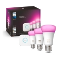 Alap Philips Hue WHITE AND COLOR AMBIANCE 3xE27/9W/230V 2000-6500K + összekötő eszköz