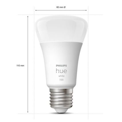 Alapkészlet Philips Hue WHITE 2xE27/9,5W 2700K + Hue bridge